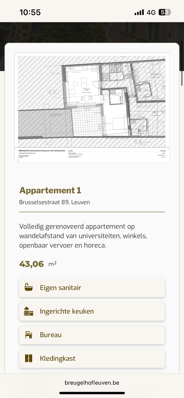 Studentenverblijf website